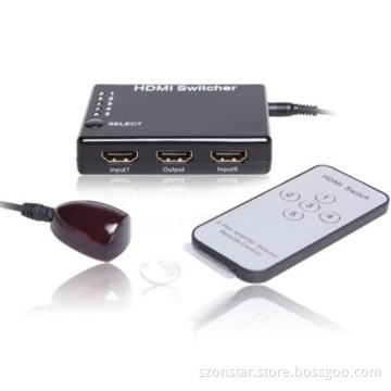 HDMI Switch Switcher 5X1 Port 1080P for HDTV PS3